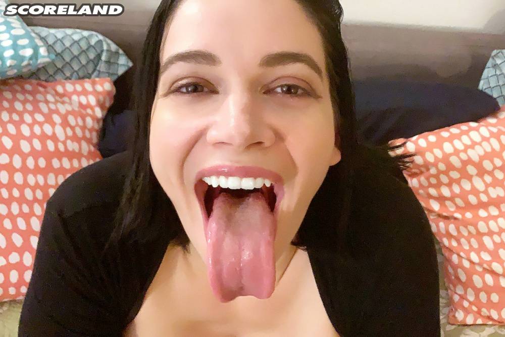 Solo girl Brooklyn Springvalley sticks out her tongue after loosing her juggs - #7