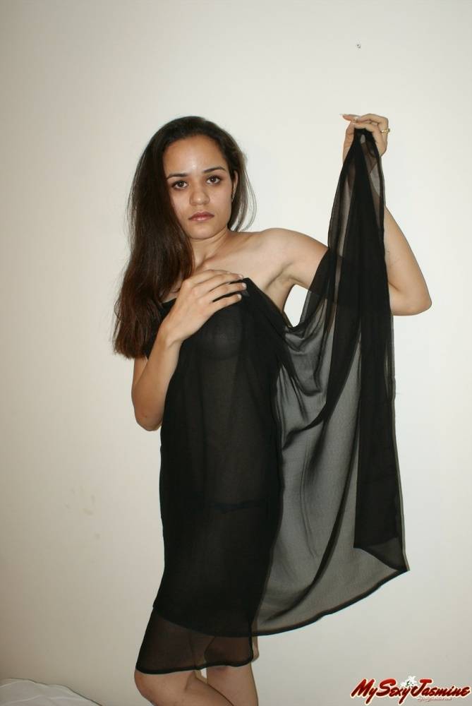 Jasmine exposing her juicy assets in net dress - #8