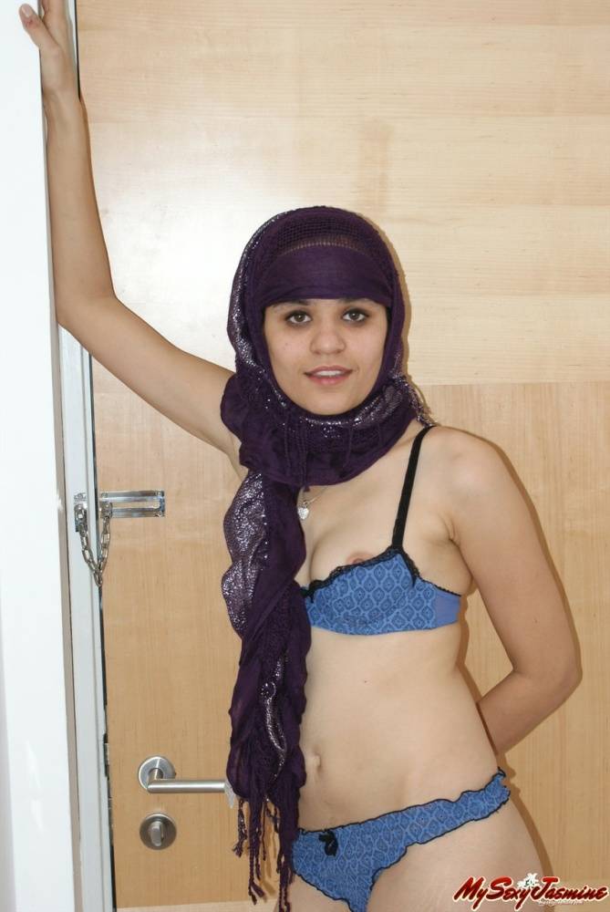 Indian solo girl strips down to a thong while in her bathroom - #12