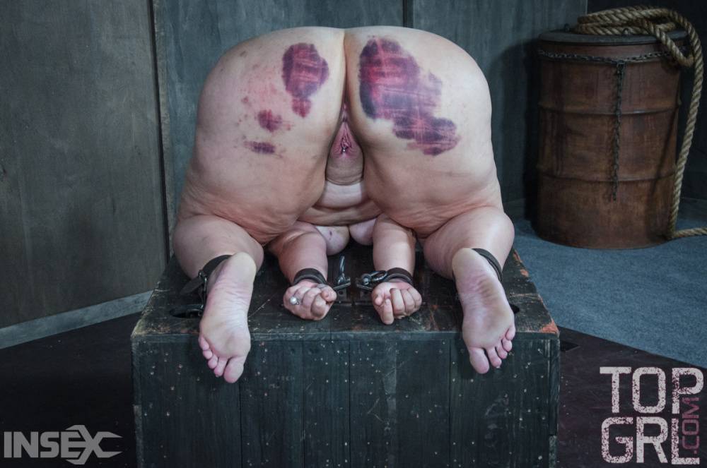 Fat chick undergoes extreme torture session and bruising in a dungeon - #3