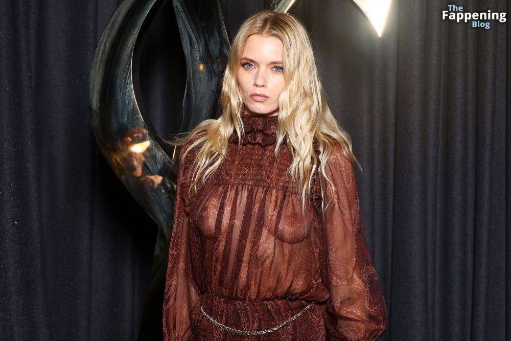 Abbey Lee Kershaw Displays Her Nude Tits at the Saint Laurent Show in Paris (35 Photos) - #11