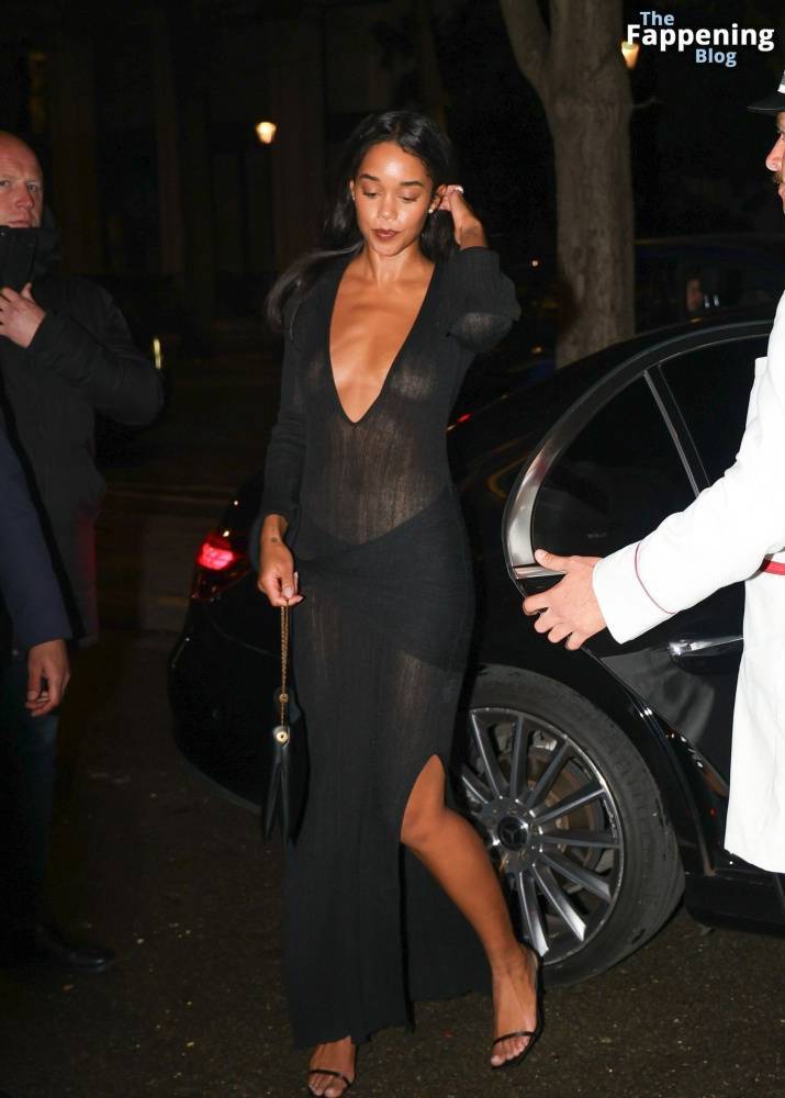 Laura Harrier Displays Her Nude Tits as She Attends the Renaissance 2 Event in Paris (12 Photos) - #6