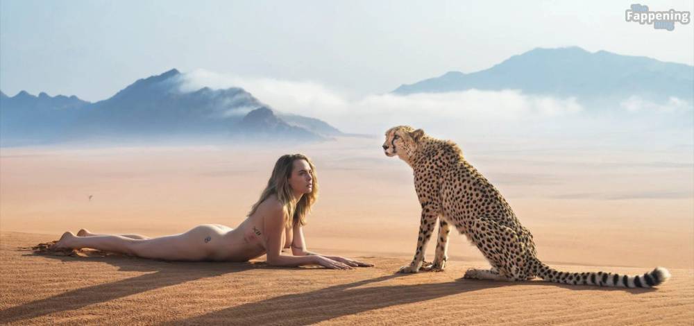 Cara Delevingne Poses Naked with a Wild Cheetah (8 Photos) - #2