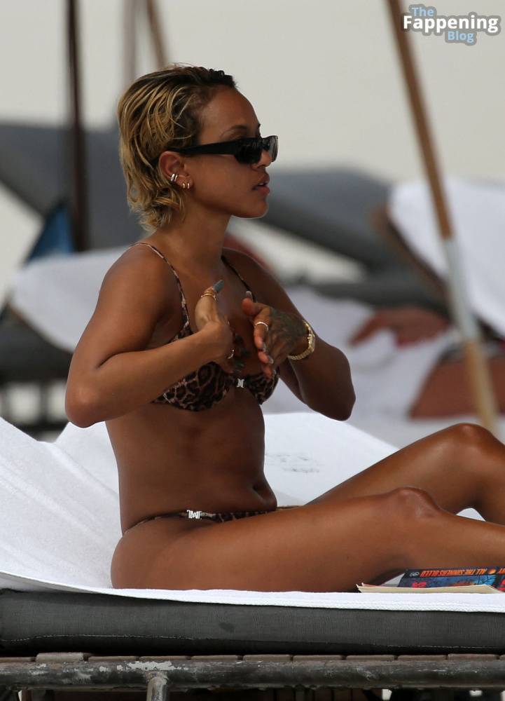 Karrueche Tran Shows Off Her Sexy Bikini Body on the Beach in Miami (87 Photos) - #11