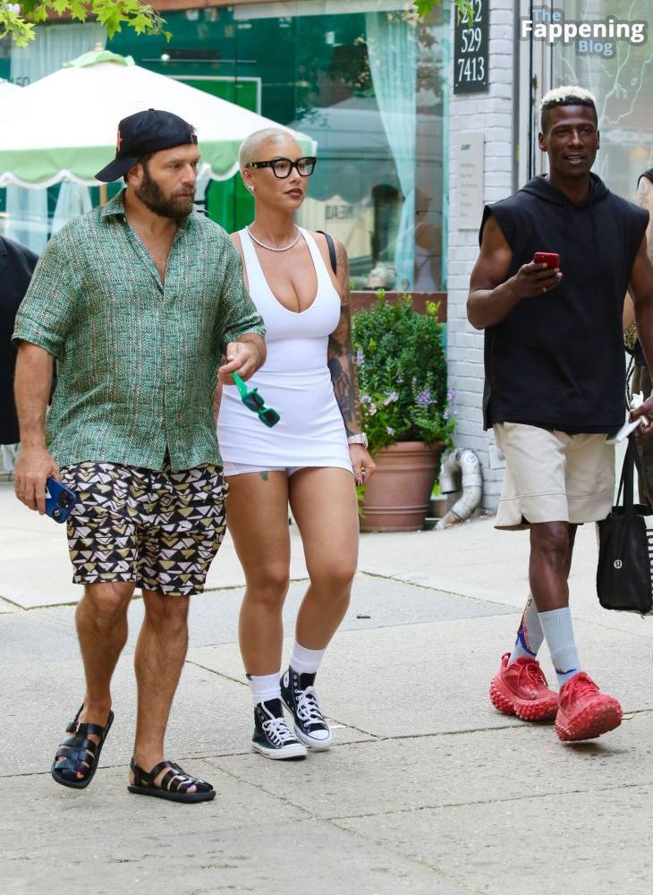 Amber Rose Turns Heads in a Revealing White Mini Dress During SoHo Outing (39 Photos) - #23