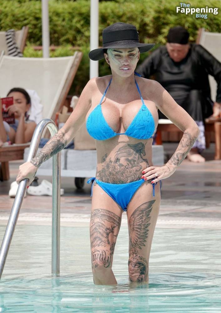 Katie Price Puts on a Busty Display as She Rocks in Her Skimpy Blue Bikini in Turkey (52 Photos) - #28