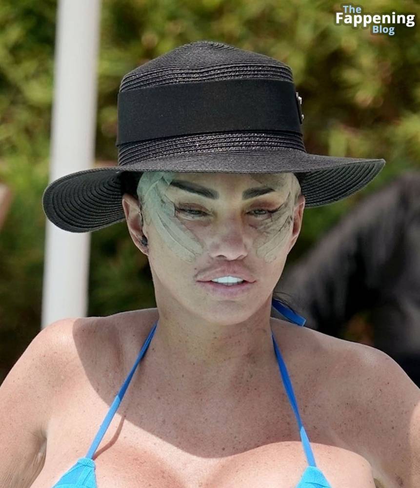 Katie Price Puts on a Busty Display as She Rocks in Her Skimpy Blue Bikini in Turkey (52 Photos) - #25