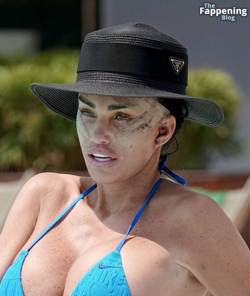 Katie Price Puts on a Busty Display as She Rocks in Her Skimpy Blue Bikini in Turkey (52 Photos) - #7