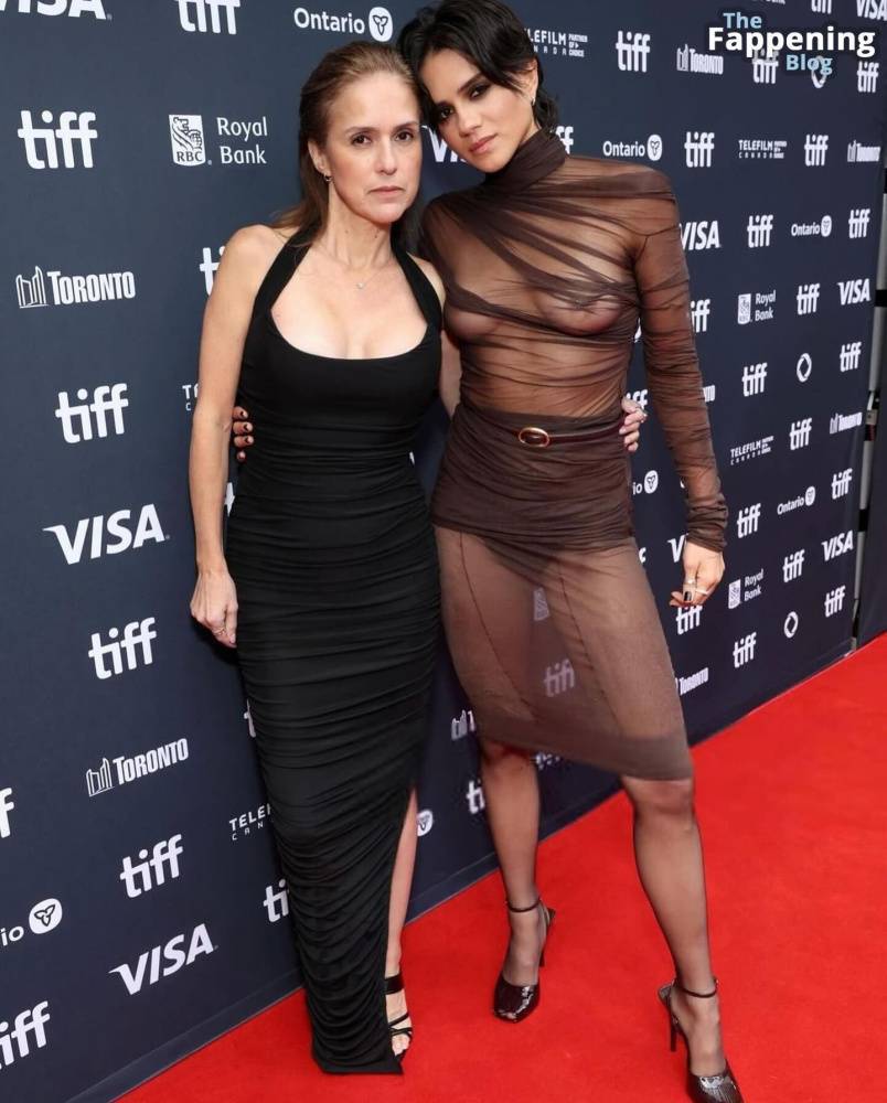 Sasha Calle Flashes Her Nude Tits at the “On Swift Horses” Premiere in Toronto (35 Photos) - #20