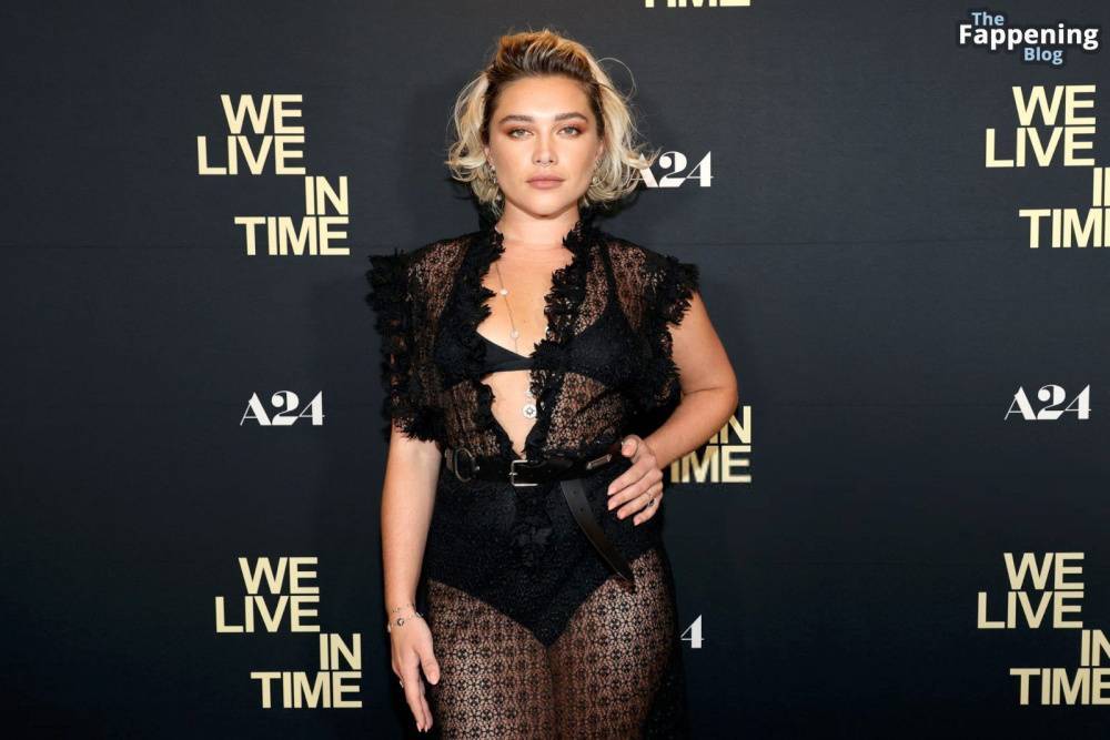 Florence Pugh Looks Hot in a Sheer Dress Fans Speechless at the “We Live in Time” Premiere (24 Photos) - #17