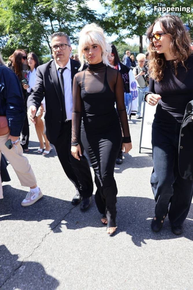 Camila Cabello Shows Off Her Pokies in a Black Dress at the Off-White Fashion Show (82 Photos) - #25