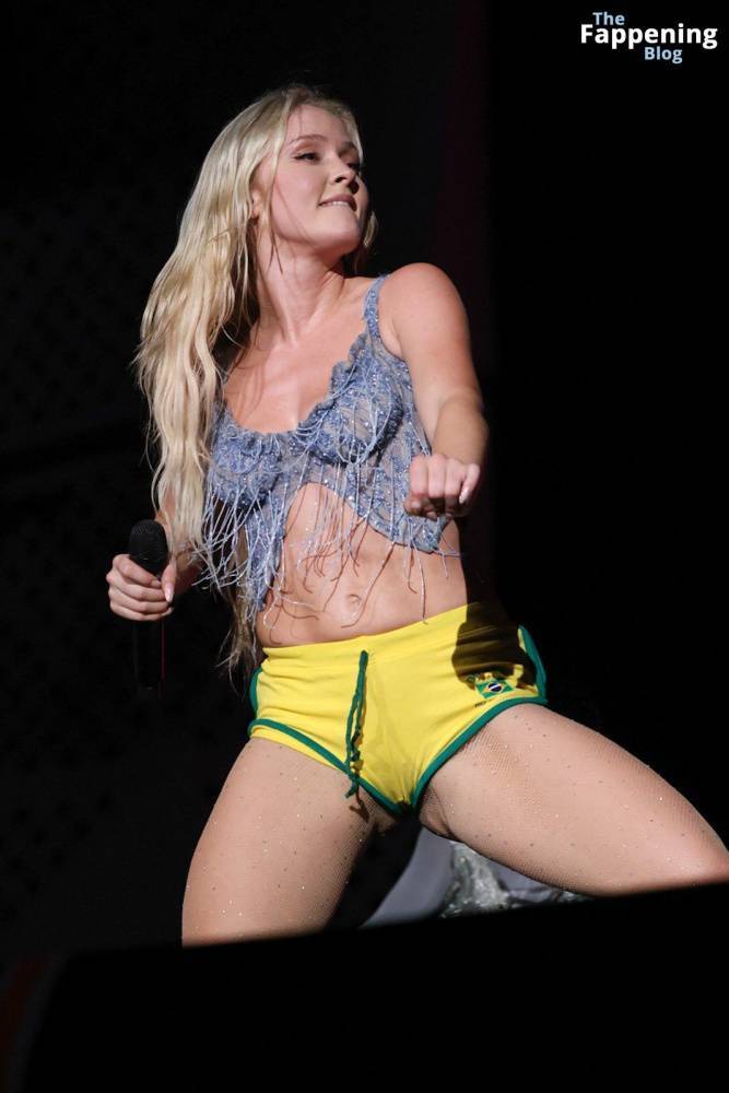 Zara Larsson Shows Off Her Goods as She Performs on Stage in Brazil (39 Photos) - #1