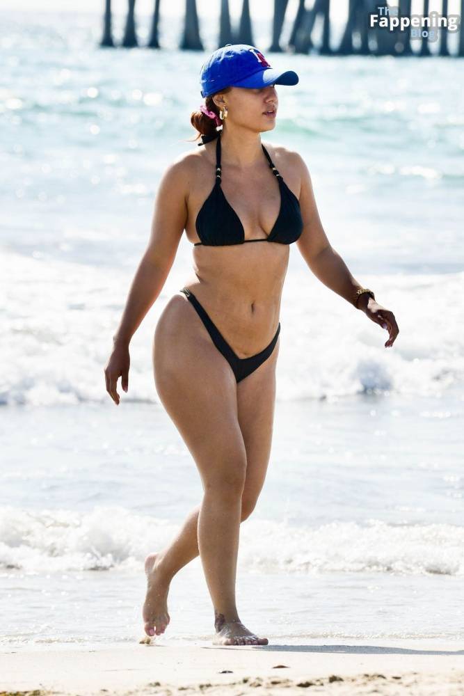 Francia Raisa Shows Off Her Sexy Bikini Body on the Beach with a Gal Pal in Santa Monica (120 Photos) - #12