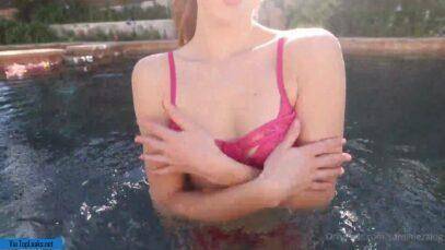 Caroline Zalog Nude Pool Strip Leaked Video - #main