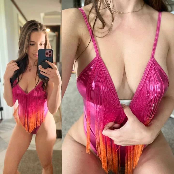 Christina Khalil Shiny Swimwear Onlyfans Set - #main