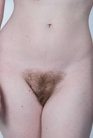 Solo model Ana Molly exposes her hairy pits before showcasing her beaver on amateurlikes.com