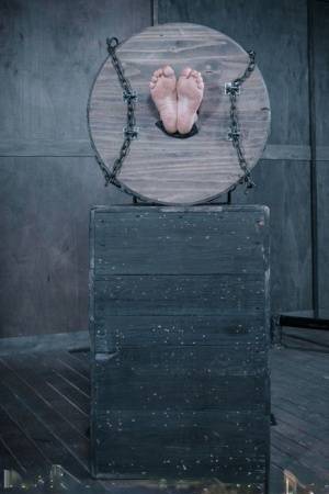 Female slave Tess Dagger is tortured and humiliated in a dungeon environment on amateurlikes.com