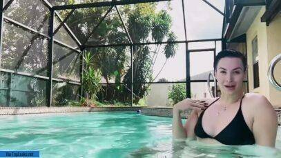Zahra Elise Sexy And Big Ass playing on pool Video Leaked on amateurlikes.com