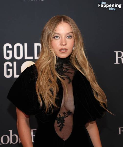 Sydney Sweeney Shows Off Her Sexy Breasts at The Road to the Golden Globes Party (42 Photos) on amateurlikes.com